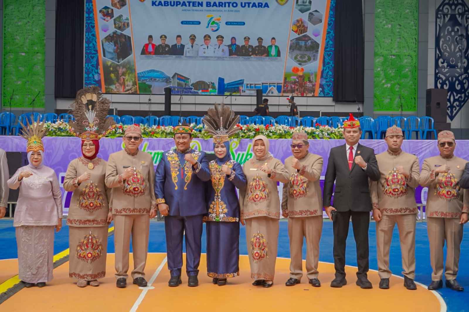 Wagub Edy Pratowo Pimpin Upacara HUT ke-75 Barut, Dorong Sinergi Bangun Daerah