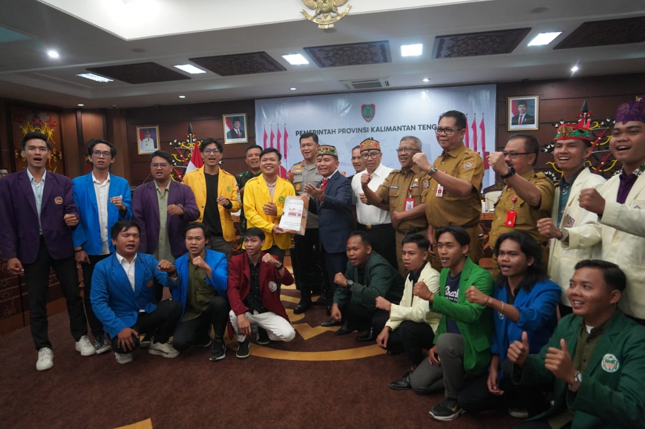 Gubernur Terima Aspirasi BEM se-Kalteng, Ajak Mahasiswa Ikut Berperan dalam Pembangunan Daerah