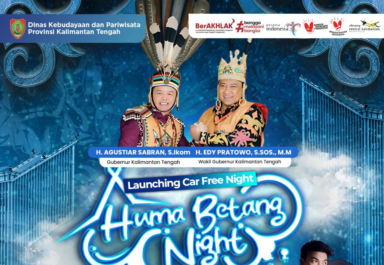 Launching Car Free Night, Pemprov Kalteng Hadirkan Huma Betang Night Penuh Warna
