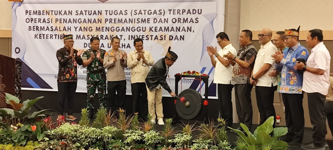 Satgas Anti-Preman dan Ormas Bermasalah Diluncurkan, Agustiar Sabran: Negara Harus Hadir