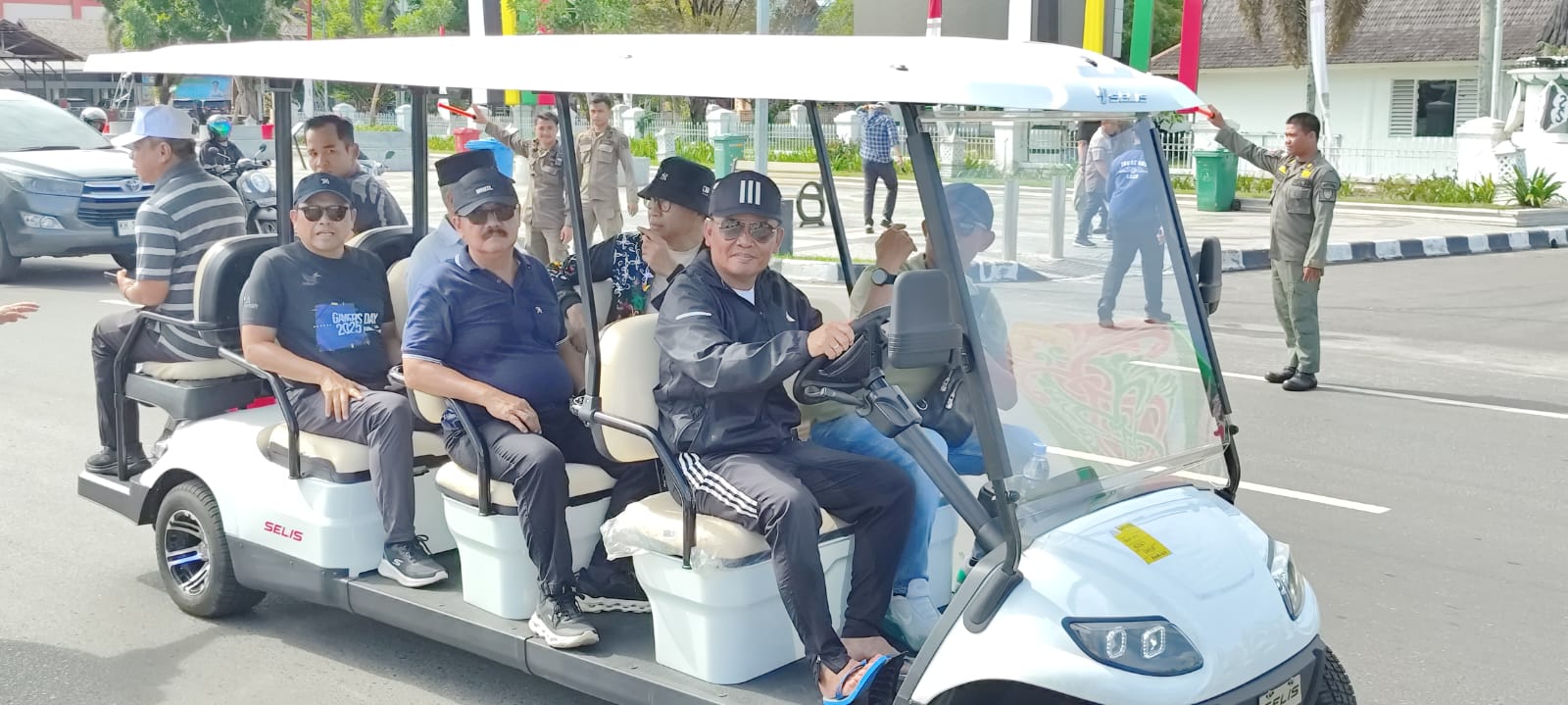 Jelang Gelaran Huma Betang Night, Arus Lalu Lintas di Bundaran Besar Dialihkan