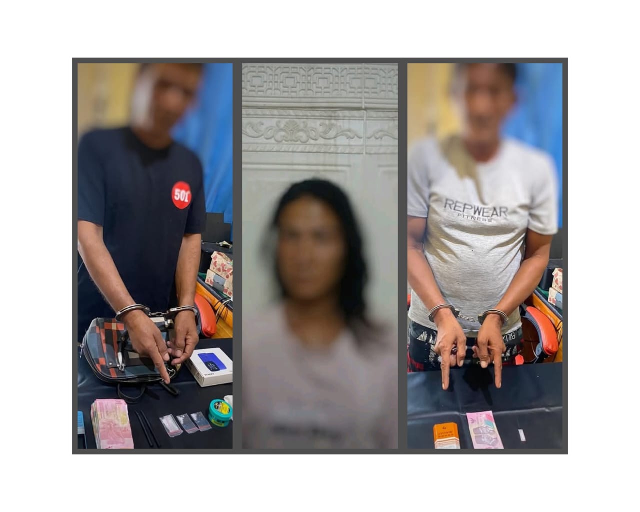 Tiga Pengedar Narkoba Diringkus di Lokasi Tambang Katingan