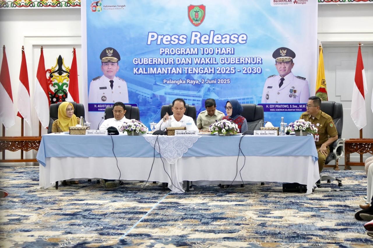 Capaian Program 100 Hari Kerja, Gubernur Agustiar Tekankan Pemerataan Pembangunan