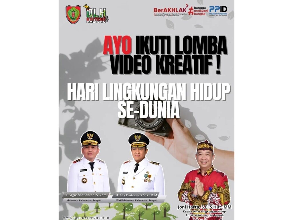 DLH Kalteng Ajak Masyarakat Suarakan Aksi Lingkungan Lewat Lomba Video Pendek