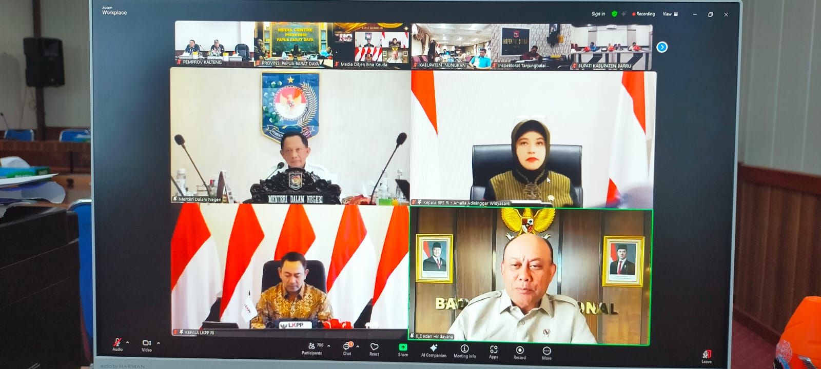 Leonard S. Ampung Ikuti Rakor Nasional Dorong Akselerasi Realisasi APBD 2025