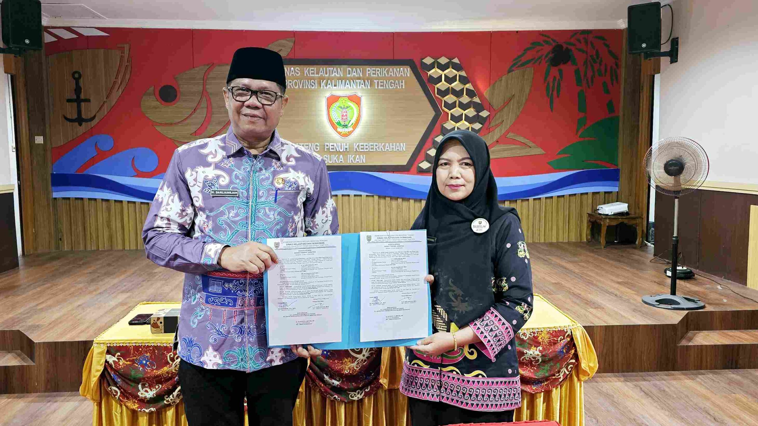 DKP Kalteng Gelar Sertijab, Sri Widanarni Siap Percepatt Pembangunan Sektor Kelautan dan Perikanan