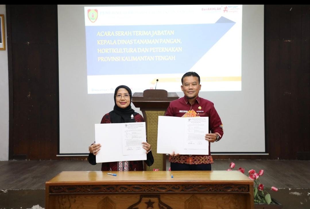 Dinas TPHP Kalteng Serahkan Jabatan Kepala, Dukung Program 100 Hari Kerja Gubernur