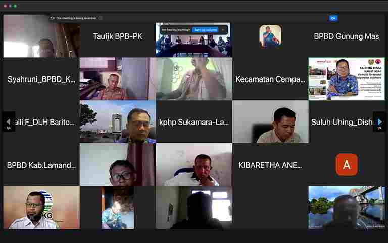 BPBD Kalteng Bahas Prediksi Kemarau dan Pencegahan Karhutla