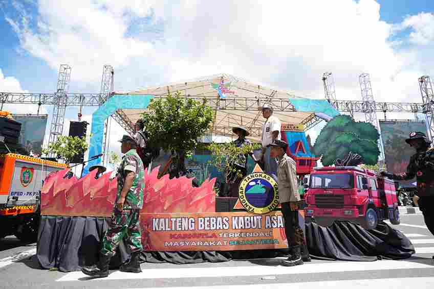 BPBD Kalteng Kampanyekan Udara Bersih di Karnaval FBIM