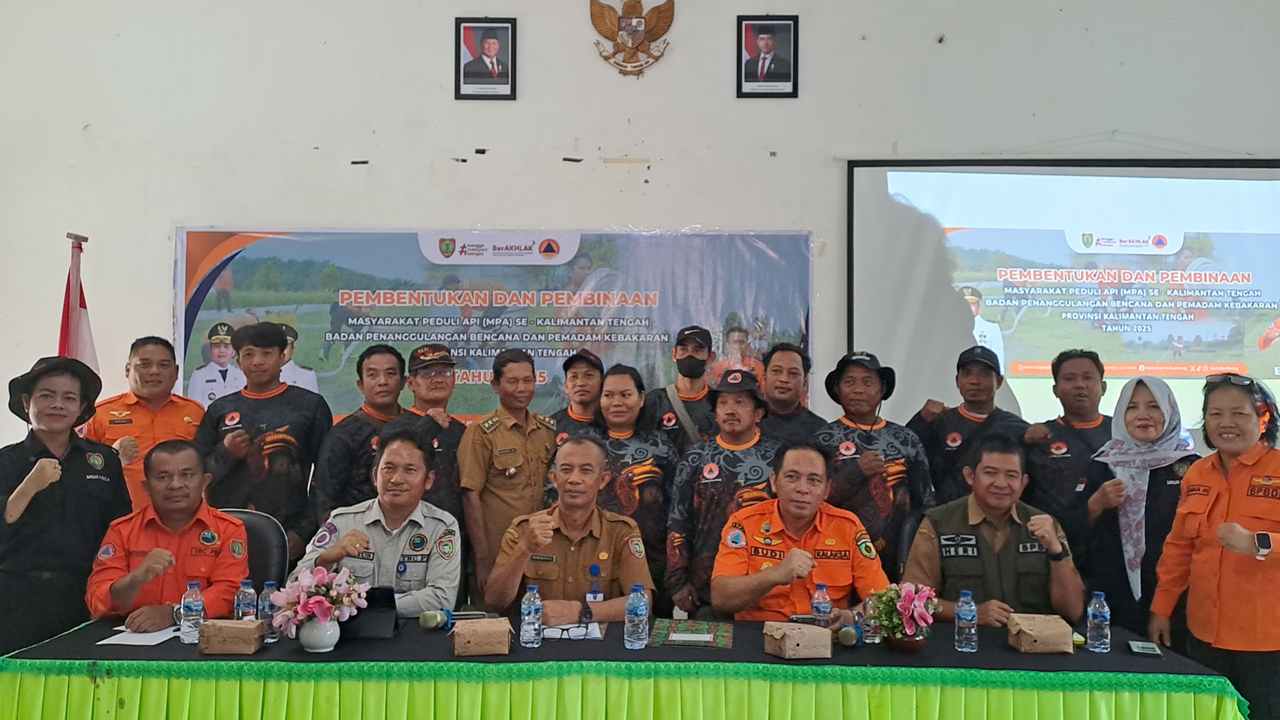 BPBD Kalteng Latih 1.125 Personel MPA, Perkuat Upaya Cegah Karhutla