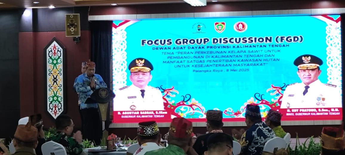 DAD Kalteng Gelar FGD Bahas Peran Sawit dan Satgas Kawasan Hutan