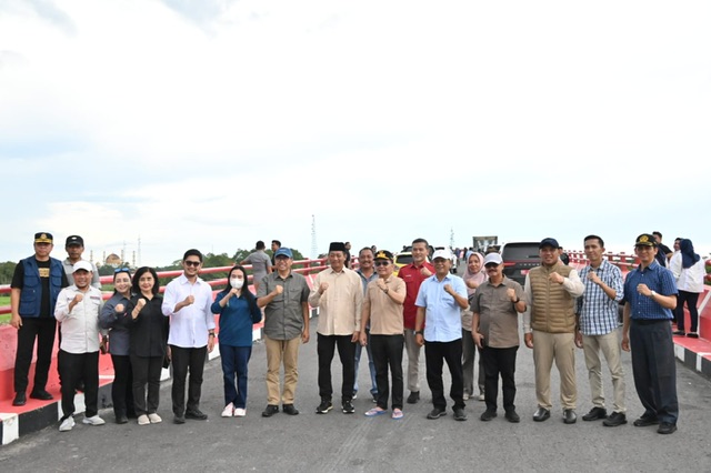 Fungsi Jembatan Jelai Belum Maksimal, Gubernur Kalteng Tinjau Langsung Kondisi di Lapangan