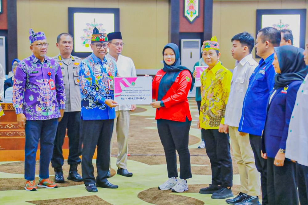 Pemprov Kalteng Salurkan Rp 6,36 Miliar untuk 9 Parpol, PDIP Terima Alokasi Terbesar