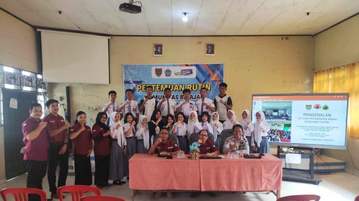 BPBD Kalteng Sosialisasikan Satuan Pendidikan Aman Bencana di Dua Sekolah