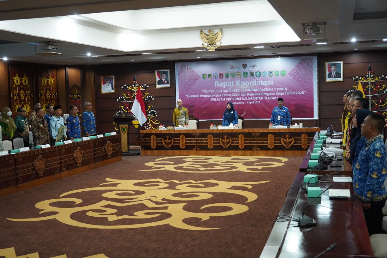 TPAKD Kalteng Sudah Terbentuk 100 Persen, Dorong Percepatan Akses Keuangan Daerah