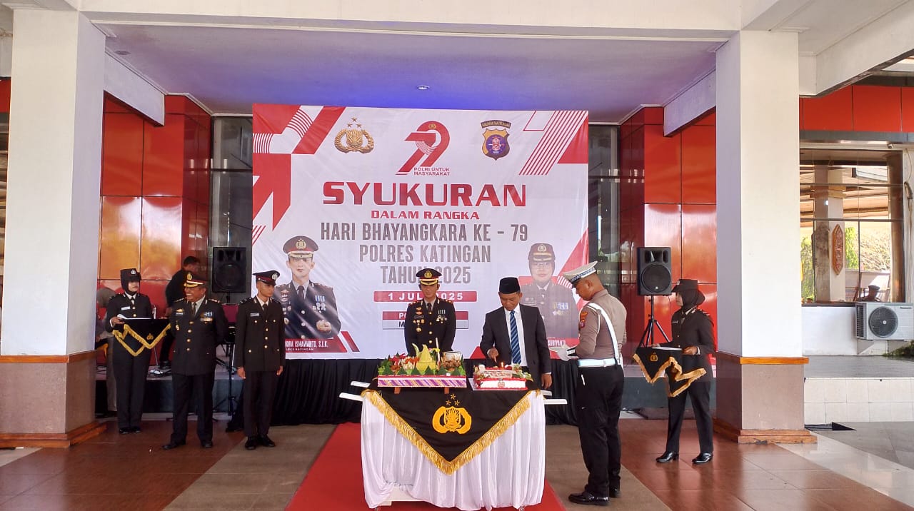 Peringati HUT Bhayangkara ke-79, Wabup Puji Kinerja Polres Katingan