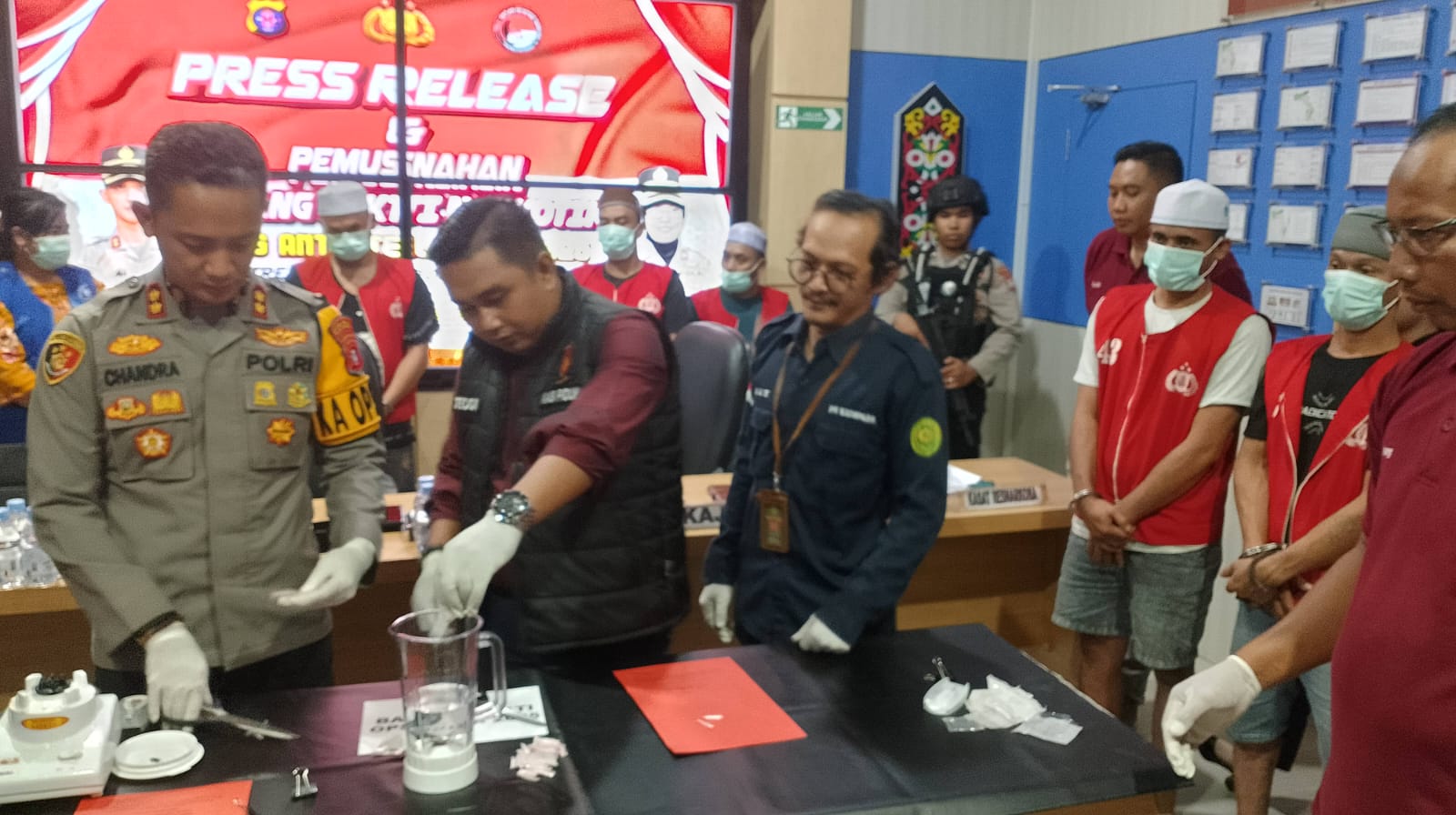 Polres Katingan Musnahkan Puluhan Gram Sabu dari Dua Kasus Besar Selama Juli 2025