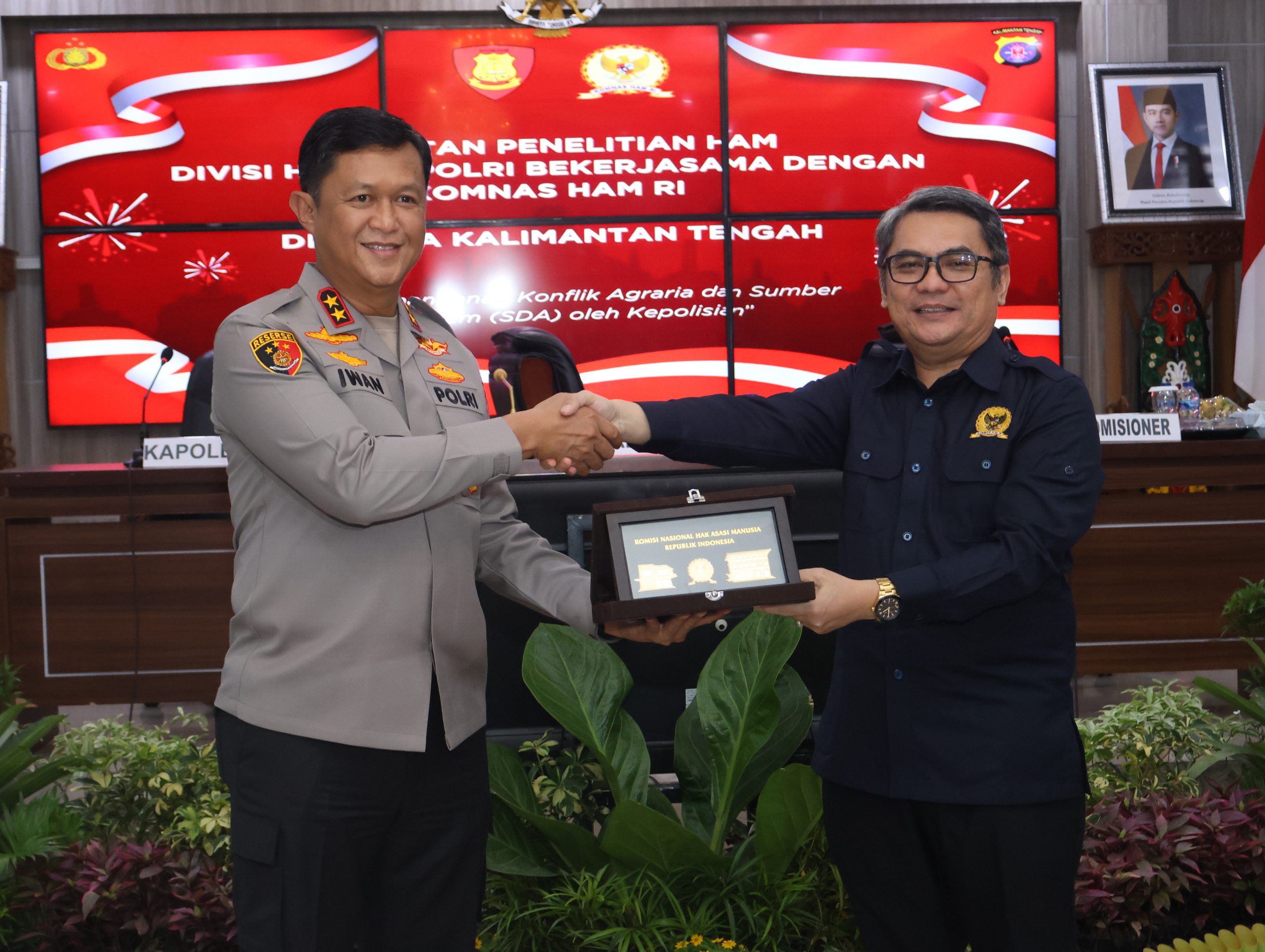 Polri-Komnas HAM Sosialisasi Penanganan Konflik Agraria Tanpa Kekerasan di Kalteng