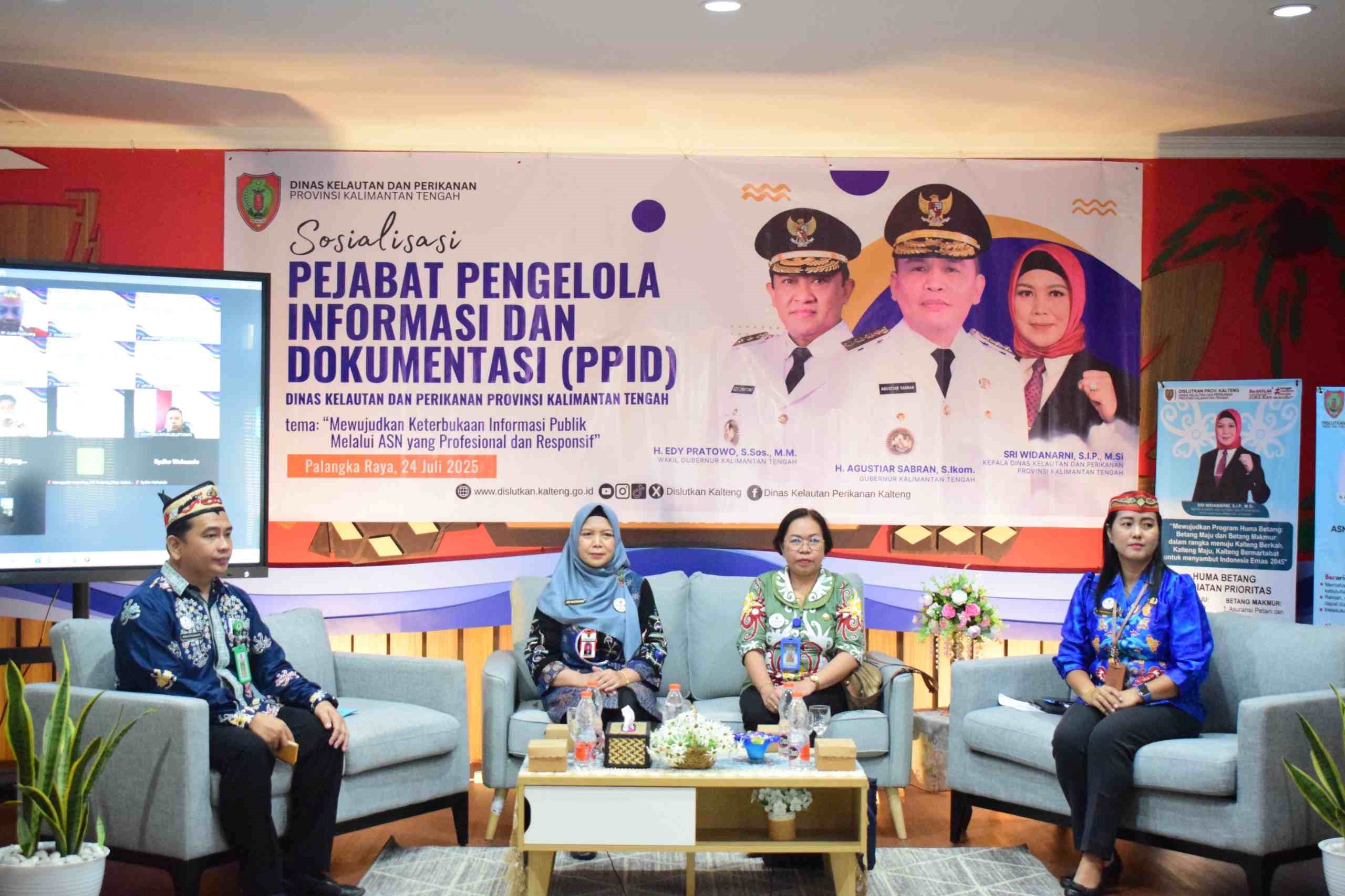 Dislutkan Kalteng Gelar Sosialisasi PPID dan Luncurkan Podcast DERU SAMPAN