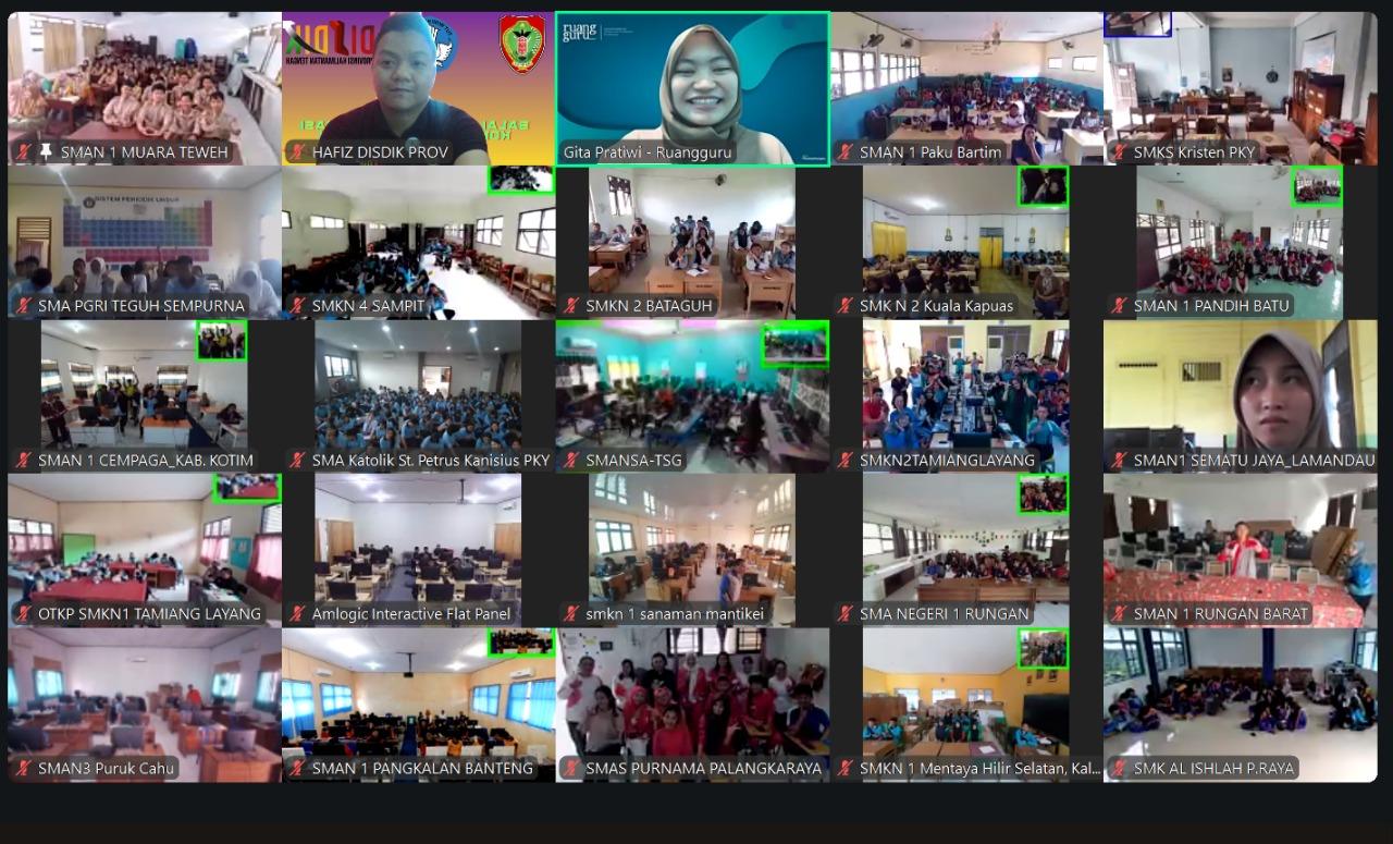 Disdik Kalteng Gandeng Ruang Guru Gelar Pelatihan Coding Dasar