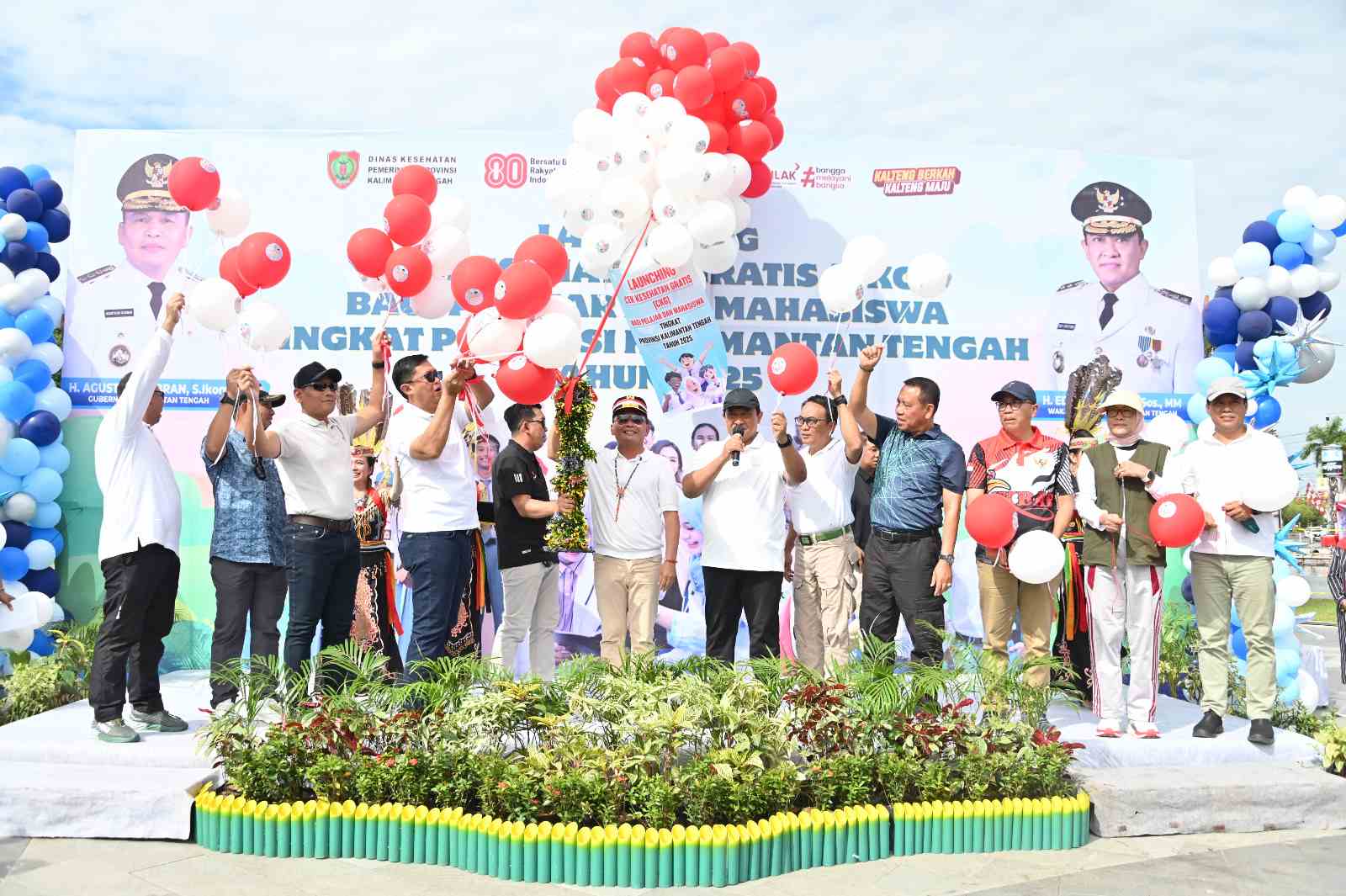 Rayakan HUT RI, Gubernur Kalteng Luncurkan Cek Kesehatan Gratis Hingga Lomba Olahraga Tradisional