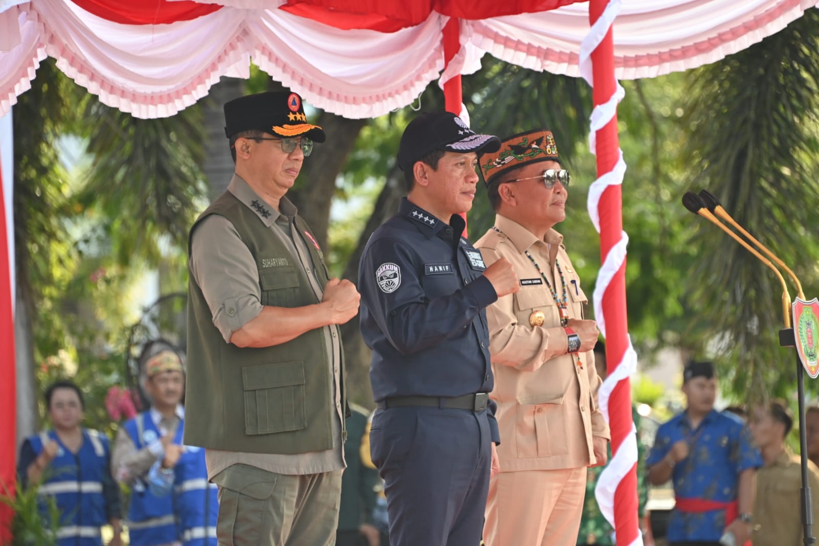 Gubernur Kalteng Dampingi Menteri LHK dan Kepala BNPB dalam Apel Siaga Karhutla