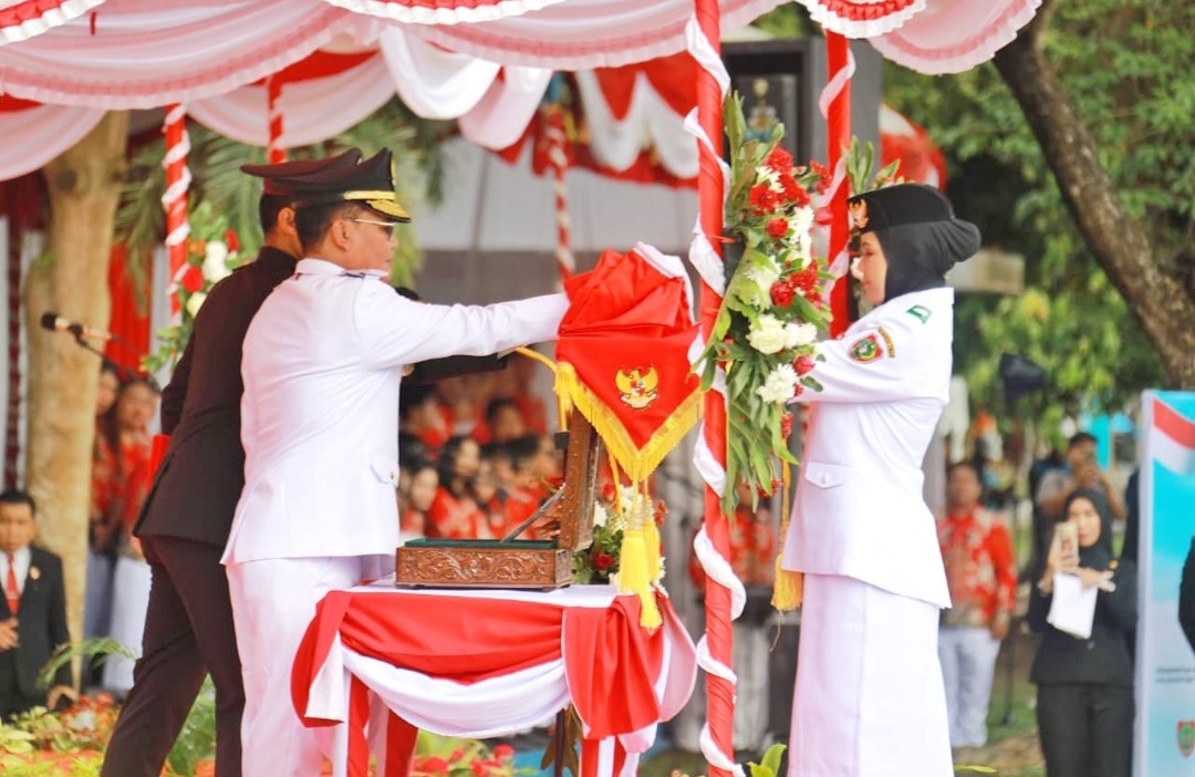 Peringatan HUT ke-80 RI, Gubernur Agustiar Tegaskan Komitmen Pembangunan