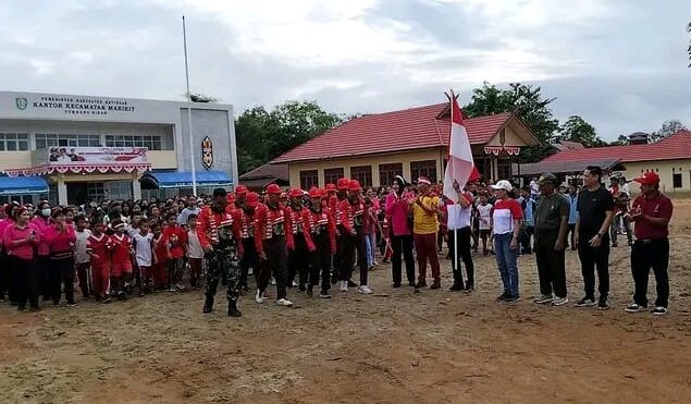 Ratusan Warga Padati Jalan Sehat HUT RI di Kecamatan Marikit