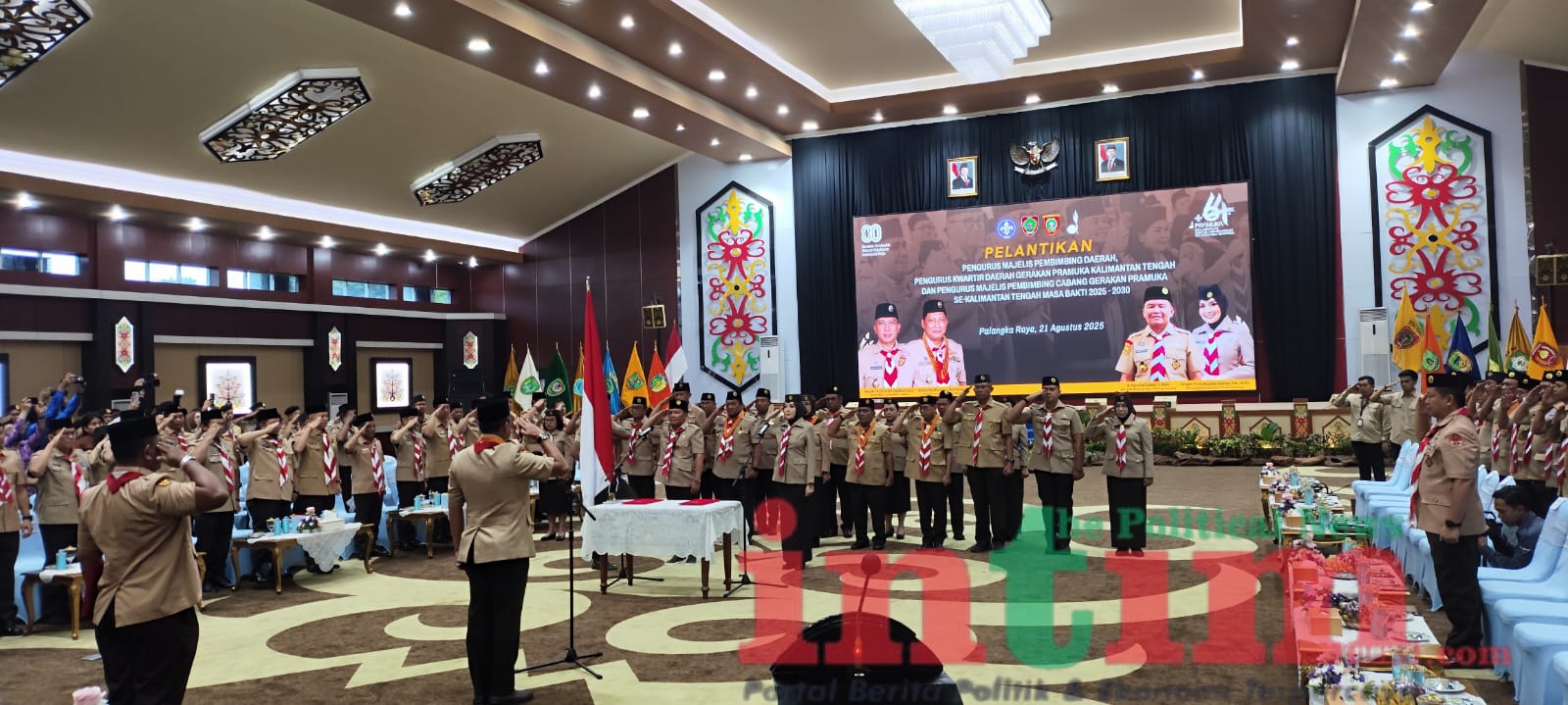 Gubernur Agustiar Sabran Dikukuhkan Sebagai Ketua Mabida Pramuka Kalteng
