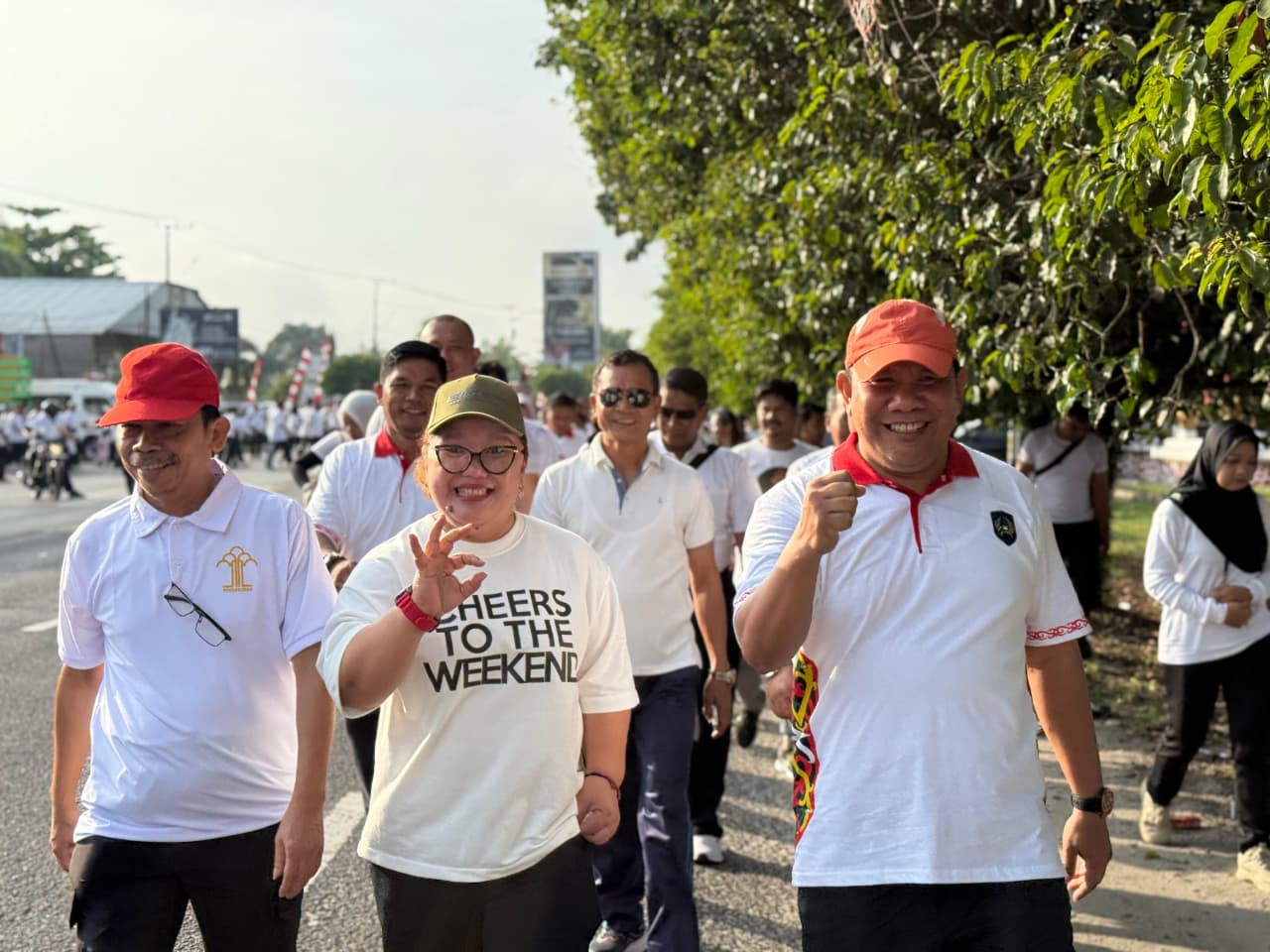 Meriahkan HUT ke-80 RI, Kanwil Ditjenpas Kalteng Gelar Jalan Sehat dan Lomba Tradisional