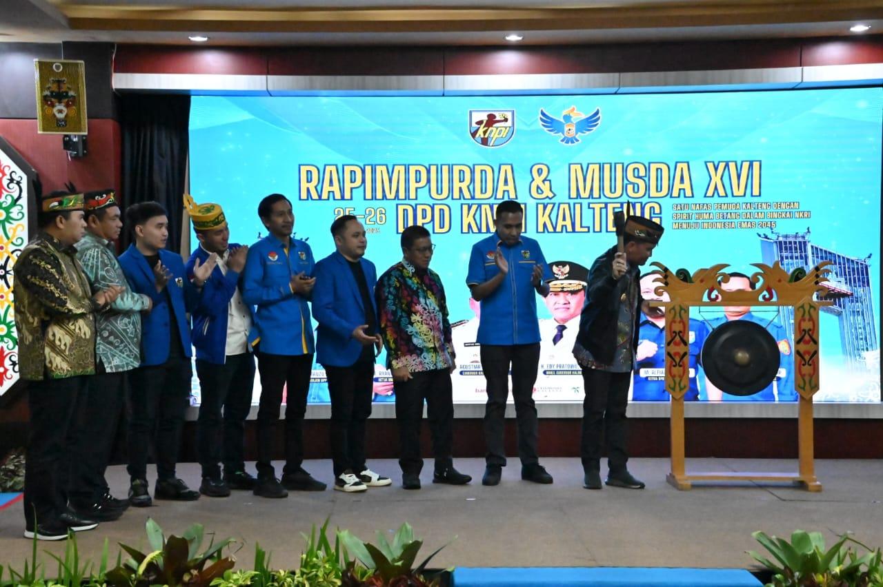 Buka Rapimpurda dan Musda KNPI Kalteng, Gubernur Tekankan Peran Strategis Pemuda