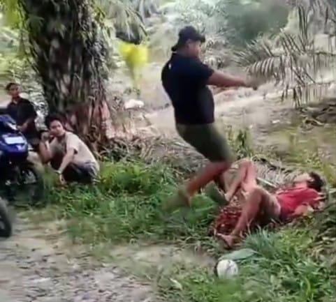 Tertangkap Curi Sawit, Pria di Bapeang Dapat Bogem Mentah dari Warga