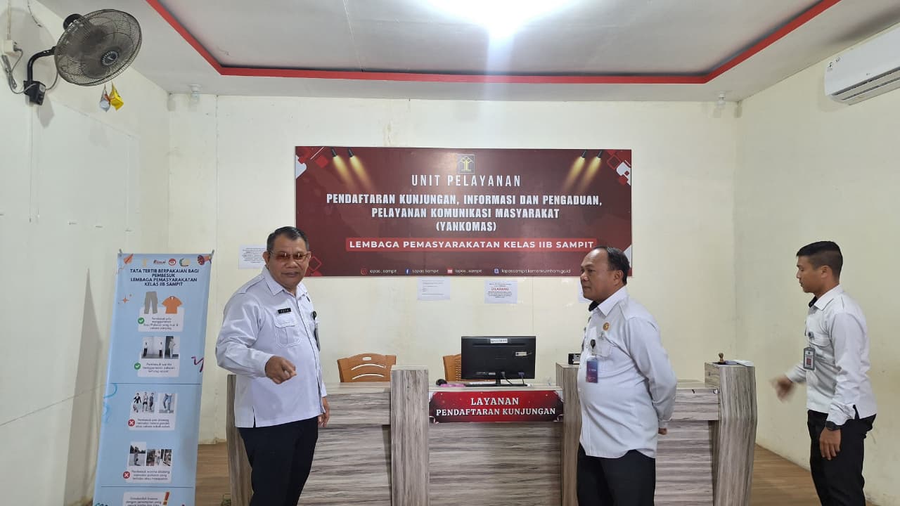 Percepat Akreditasi Klinik, Kakanwil Ditjenpas Kalteng Kunjungi Lapas Sampit