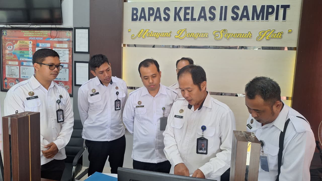 Kakanwil Ditjenpas Kalteng Dorong Bapas Sampit Perkuat Fungsi Pembimbingan Kemasyarakatan
