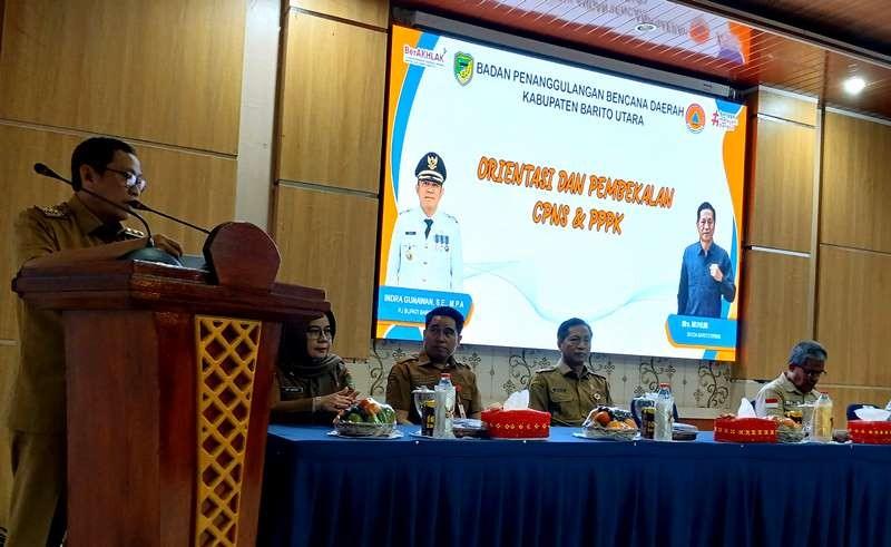 Indra Gunawan Ajak ASN Baru di BPBD Barito Utara Junjung Tinggi Disiplin dan Sinergi