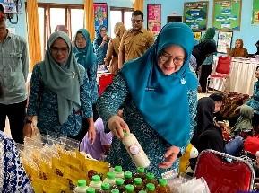 Dukung Gizi Anak dan Ibu Hamil, TP PKK Salurkan PMT di Posyandu Trahean