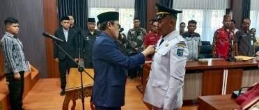 Tiga Tahun Tak Tersalur Dana Desa, Pj Bupati Barut Lantik Kades Datai Nirui
