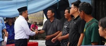 Pj Bupati Barut Tinjau Lokasi Kebakaran yang Hanguskan Lima Bangunan