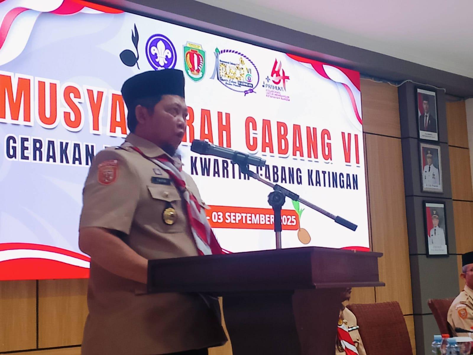 Muscab VI Pramuka Katingan Dibuka, Bupati Saiful Tekankan Peran Strategis Organisasi