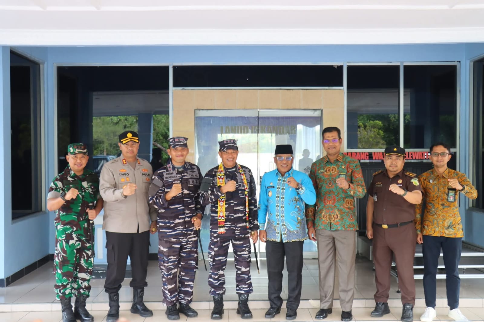 Wabup Suyanto Sambut Dankodaeral XII di Lanal Kumai, Dorong Sinergi TNI AL dan Masyarakat