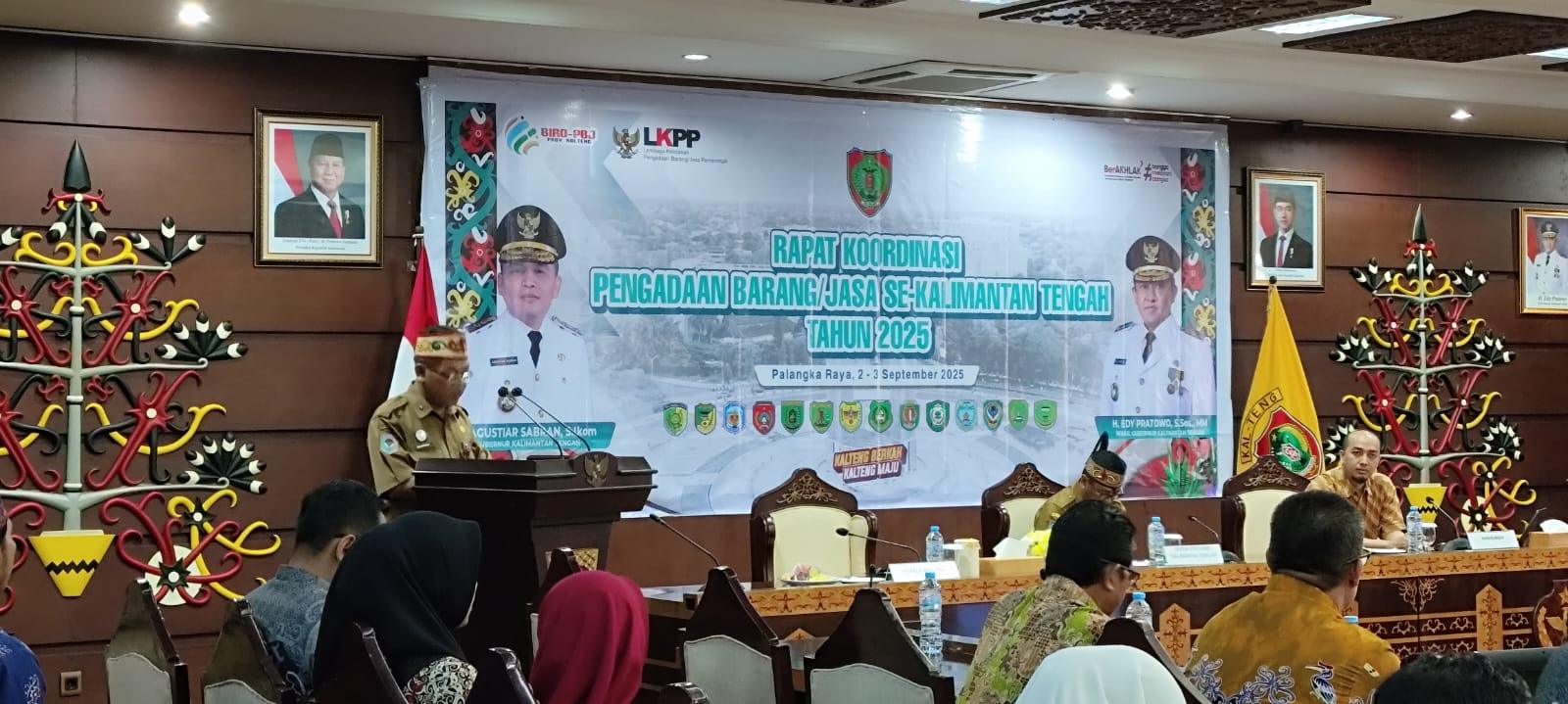 Kalteng Gelar Rakor Pengadaan Barang dan Jasa, Fokus pada Penguatan SDM dan UBPJ