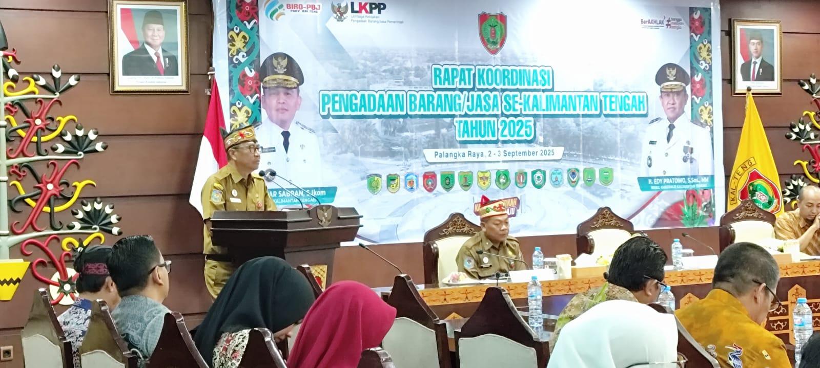 Pengadaan Barang Jasa Jangan Asal-asalan, Plt Sekda Kalteng Ingatkan Aparatur Jaga Integritas