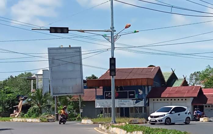 Traffic Light di Kasongan Rusak, Akhir Tahun Mulai Diperbaiki