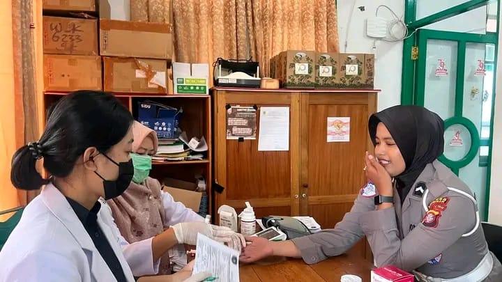 Sat Lantas Polres Katingan Tebar Kepedulian Lewat Aksi Donor Darah