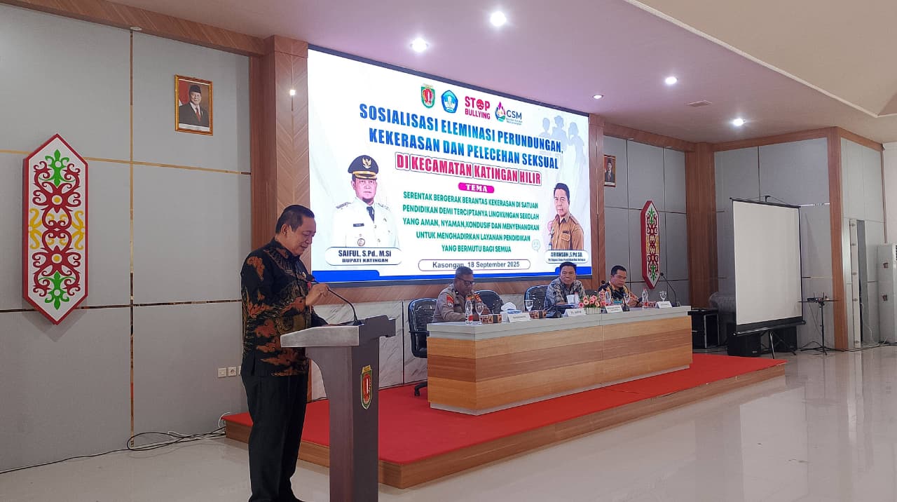 Cegah Bullying dan Pelecehan Seksual, Pemkab Katingan Bentuk Satgas di Sekolah