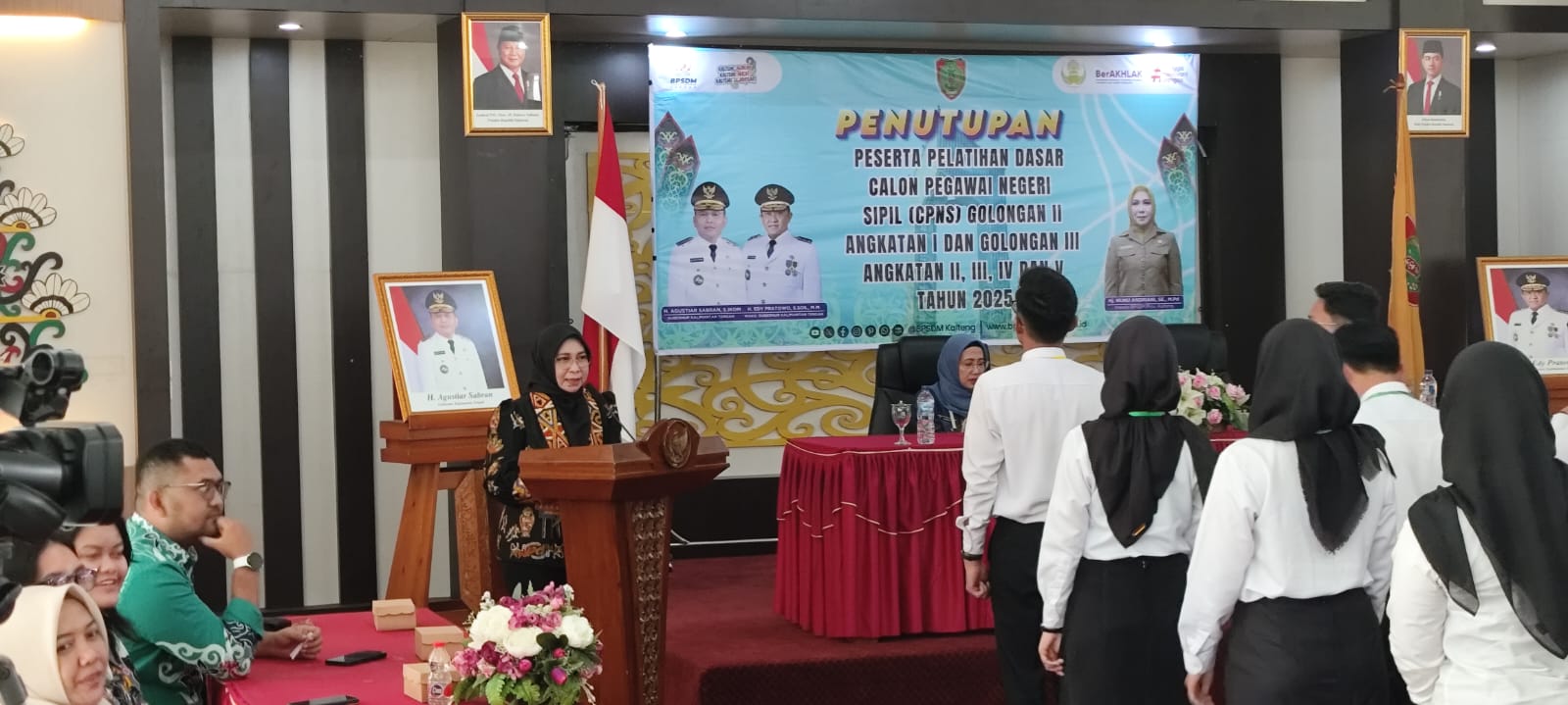 Aula BPSDM Kalteng Riuh, Peserta Latsar CPNS 2025 Lulus