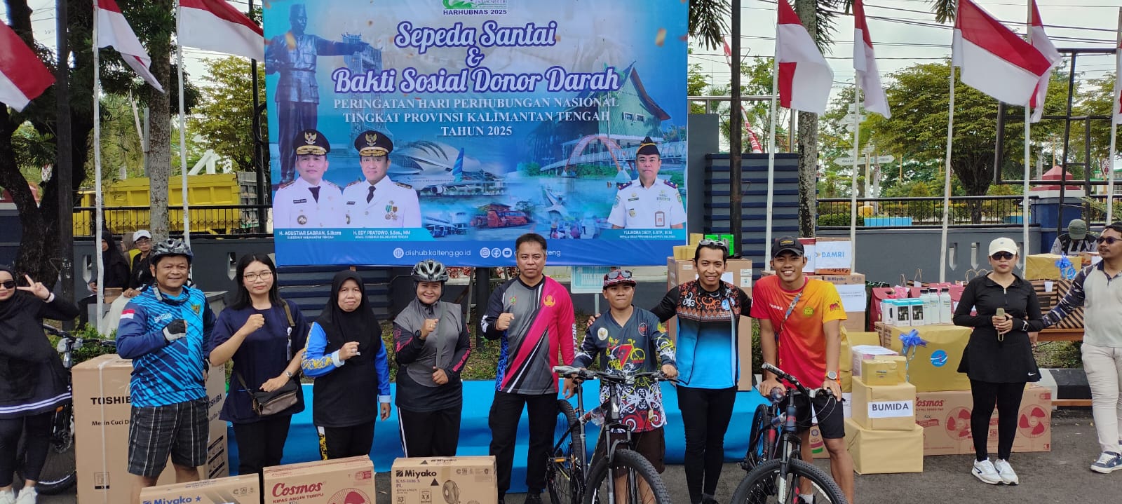 Harhubnas 2025 Kalteng: Peserta Antusias Rebut Doorprize, UMKM Jadi Magnet