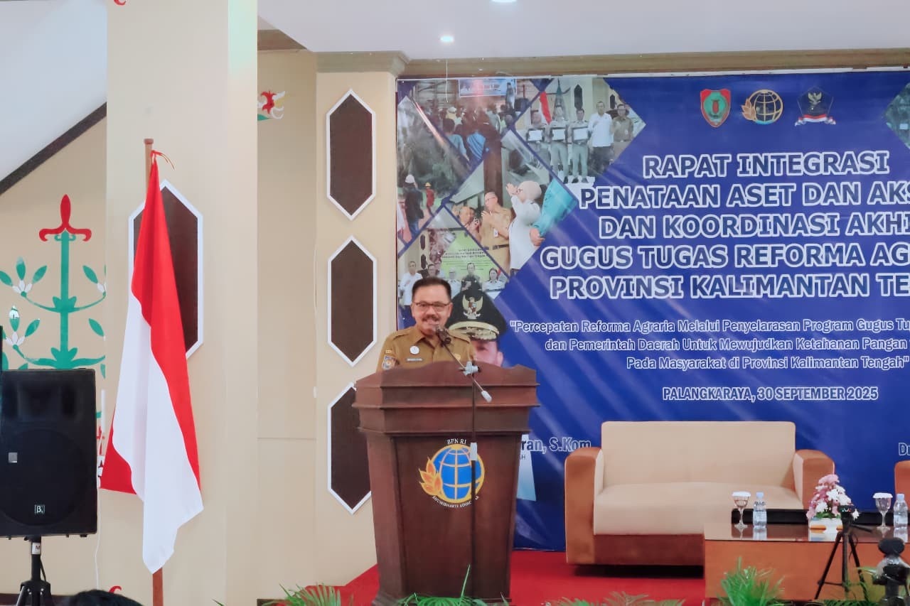 Pemprov Kalteng Dorong Reforma Agraria untuk Pemerataan Ekonomi