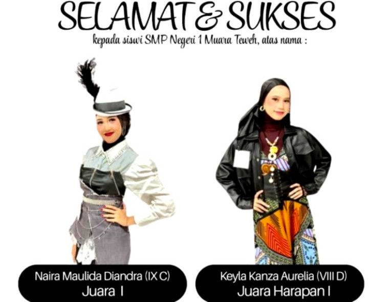 Siswi SMPN 1 Muara Teweh Raih Prestasi di Lomba Fashion Show Muslimah Casual