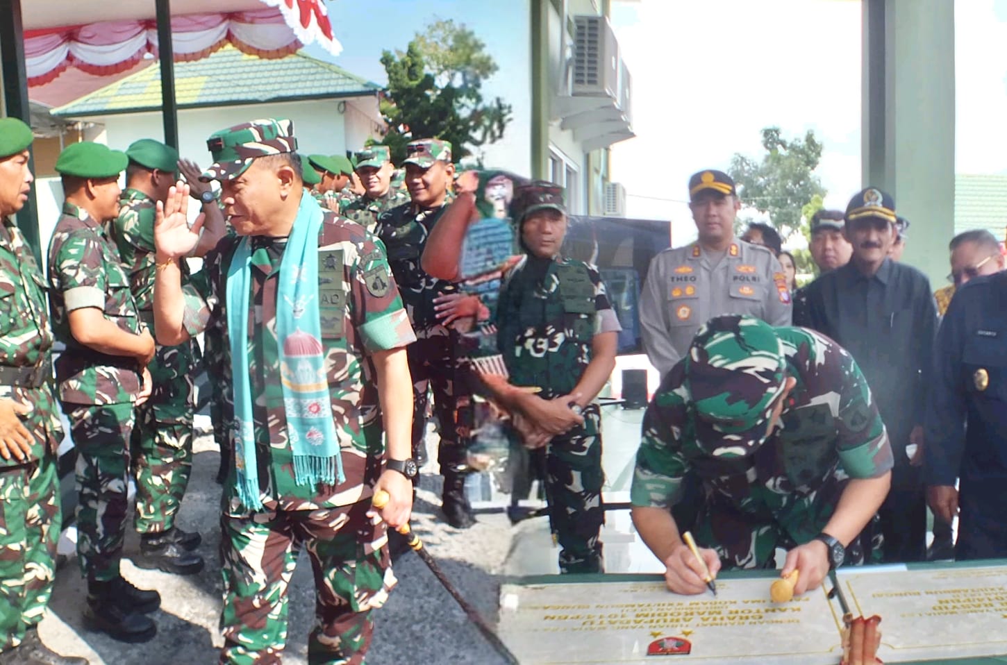 Pangdam XXII/Tambun Bungai Kunjungi Kodim 1014/Pbn, Resmikan Fasilitas dan Ingatkan Prajurit Soal Disiplin